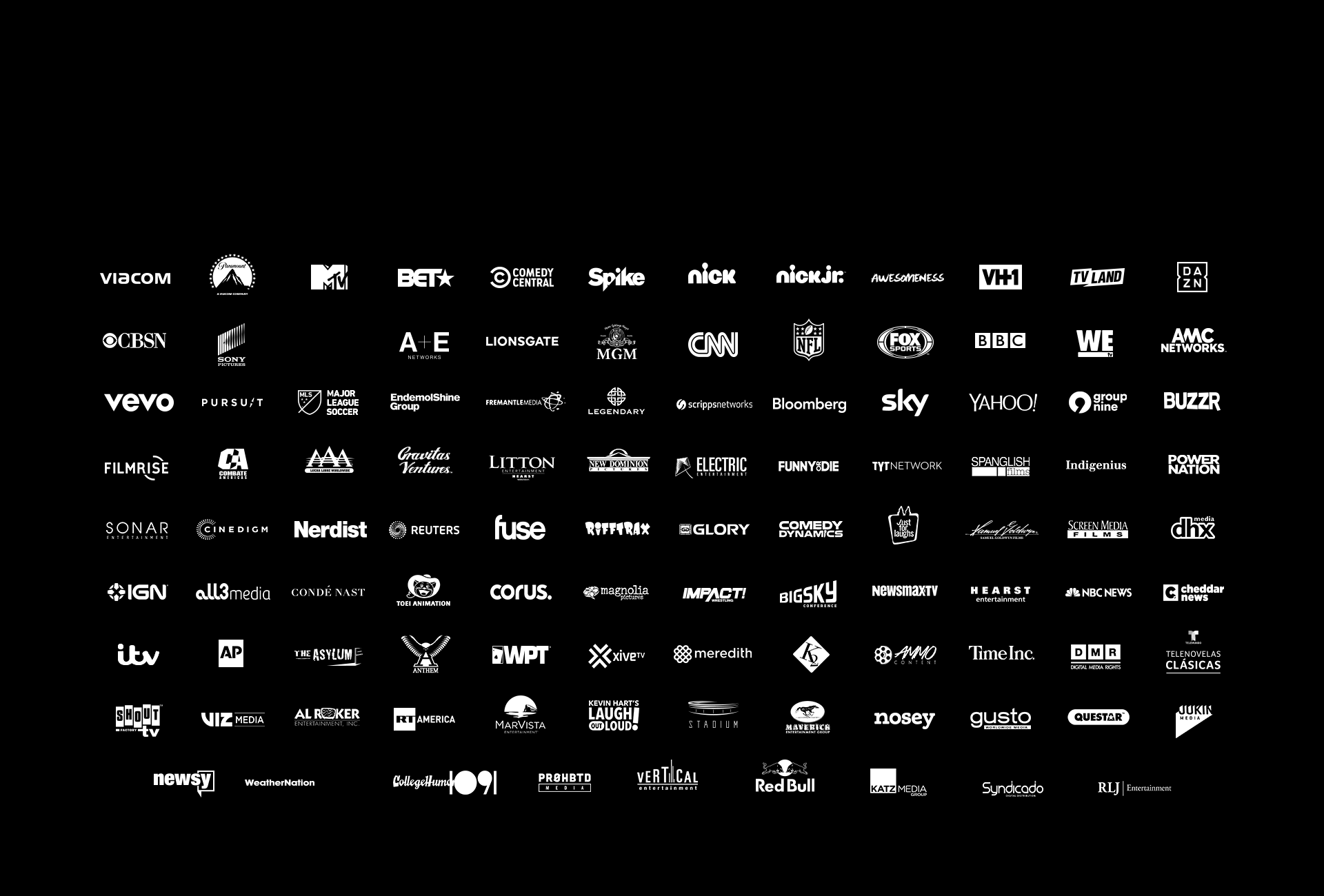 Channels that come with LIVE MOON TV